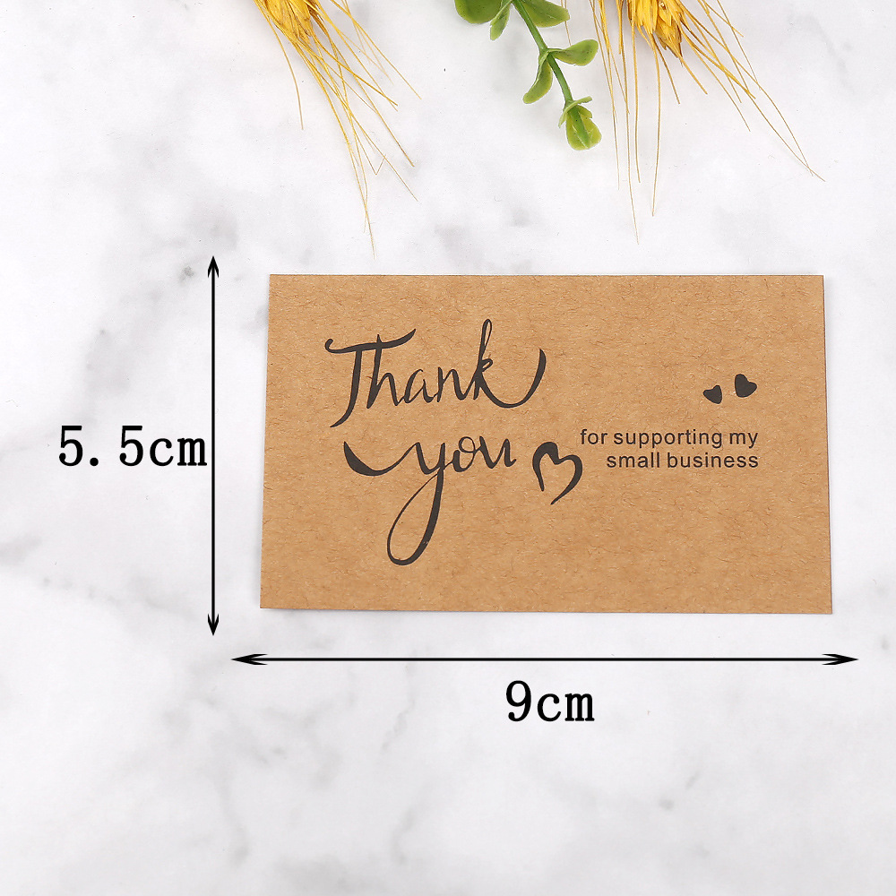 50pcs Thank You Cards Kraft Pa - đánh giá và giá Wedding Decor Supply Store