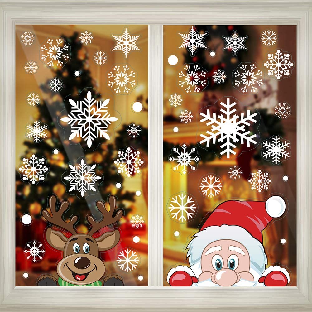 Christmas Window Clings Sticke - đánh giá và giá Wedding Decor Supply Store
