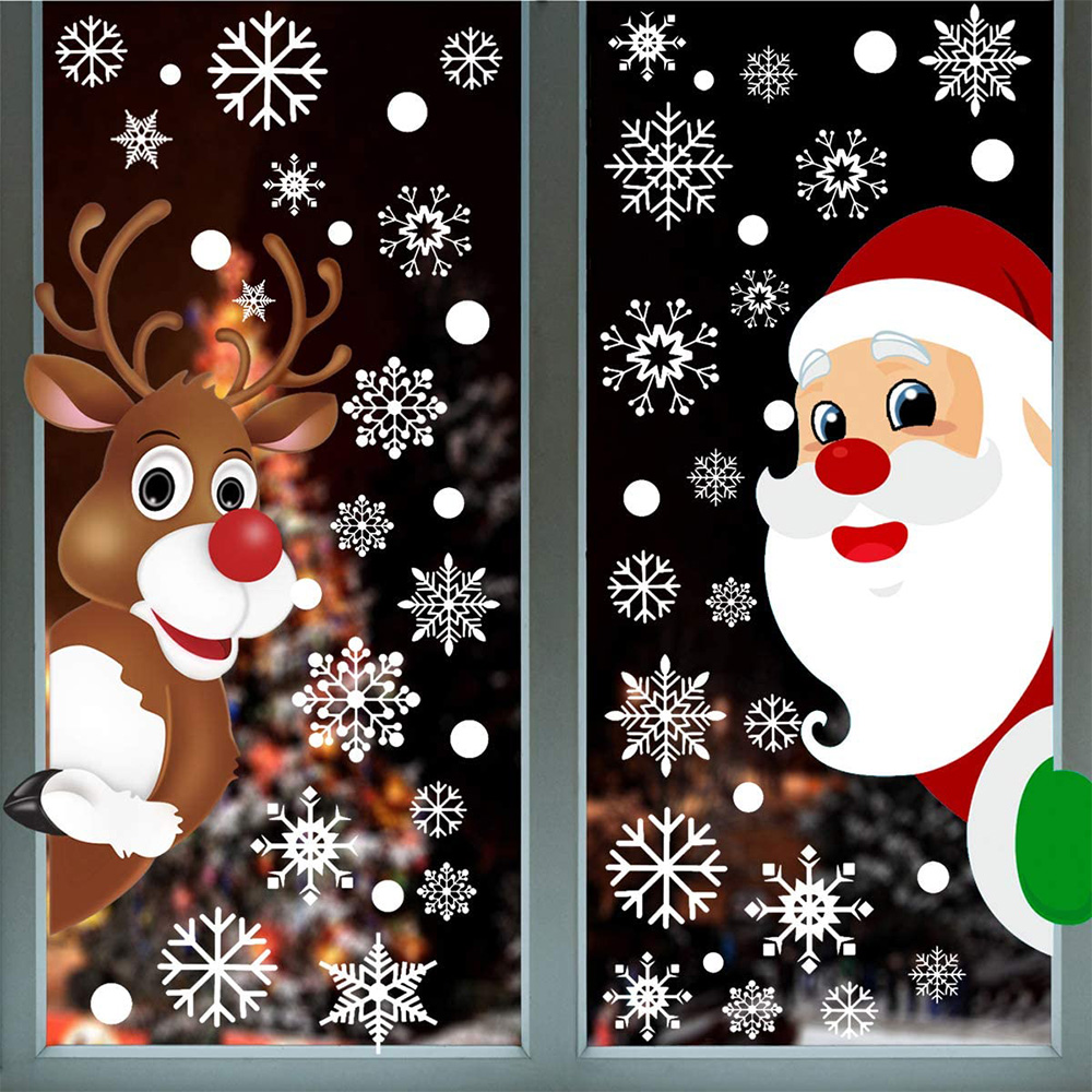 Christmas Window Clings Sticke - đánh giá và giá Wedding Decor Supply Store