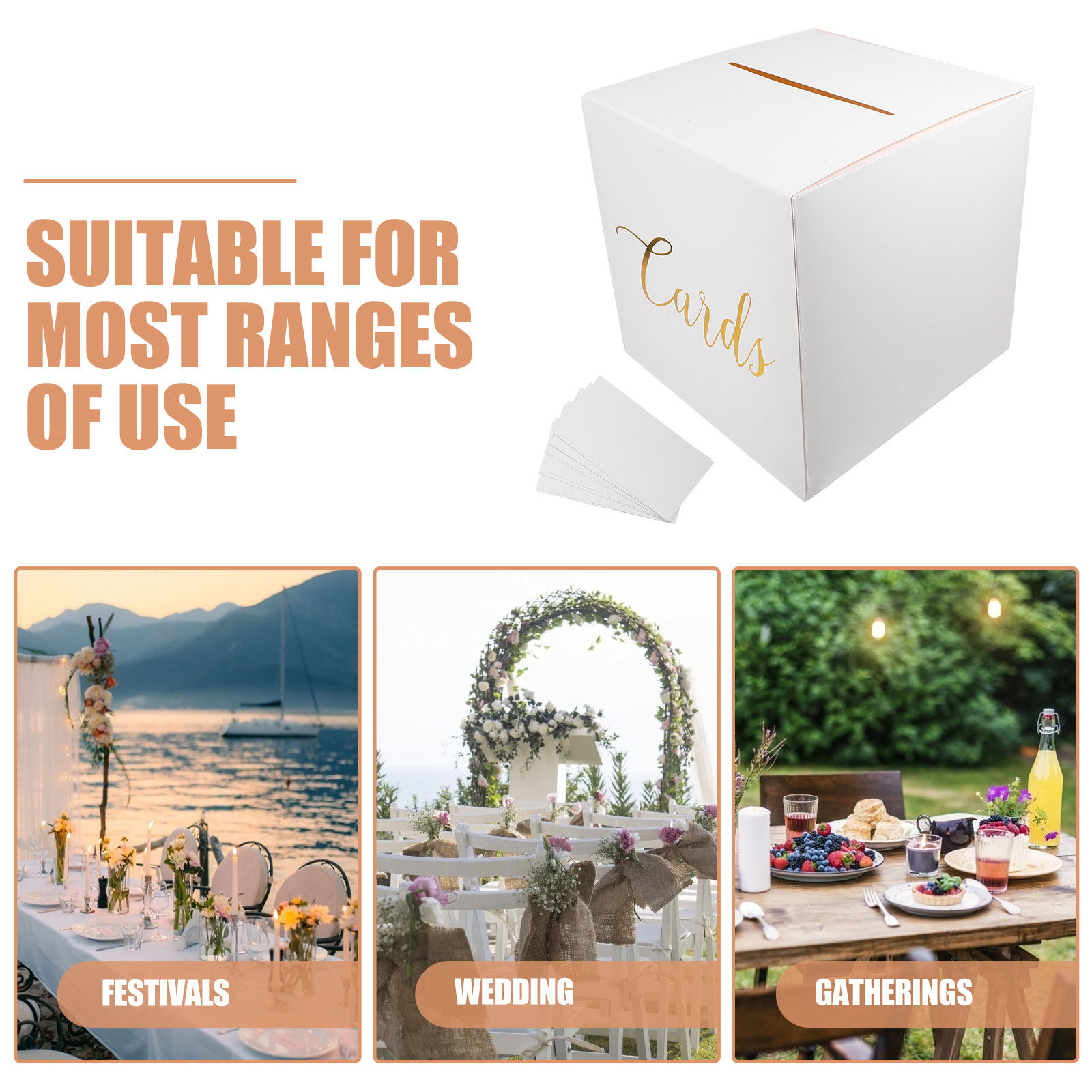 1Set Wedding Card Box Elegant  - đánh giá và giá Wedding Card Box